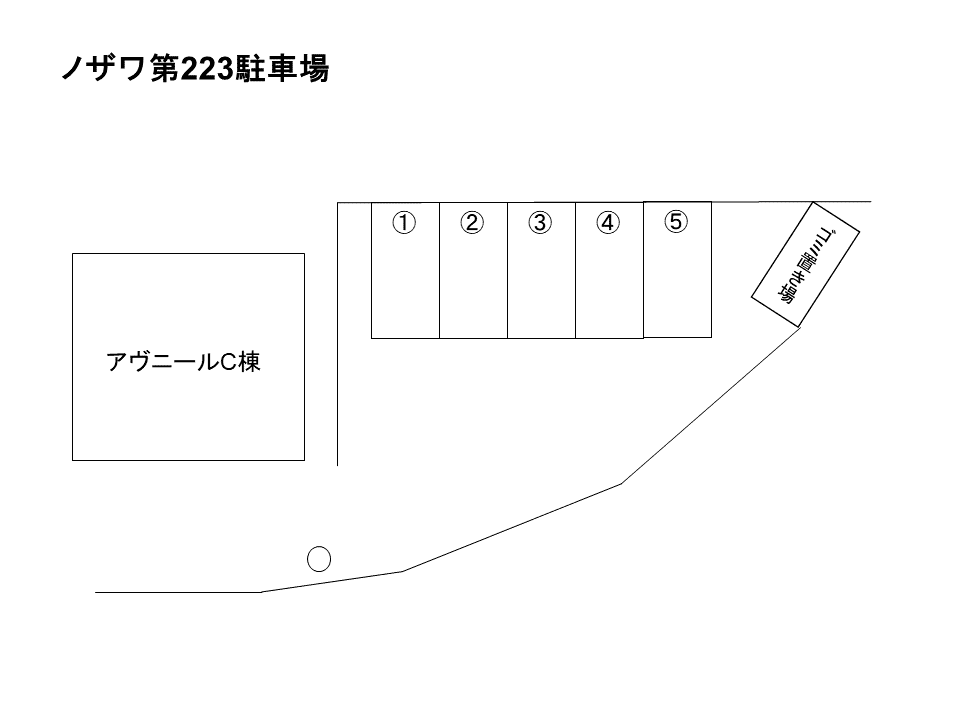 ノザワ第223駐車場の駐車配置図