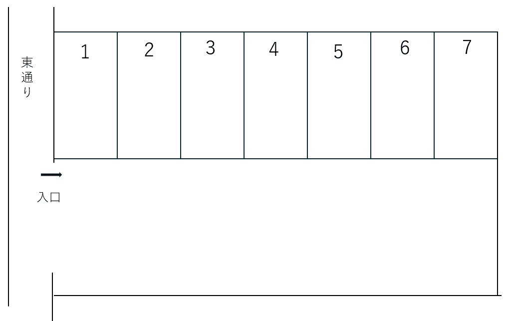 石井本太第4駐車場の駐車配置図