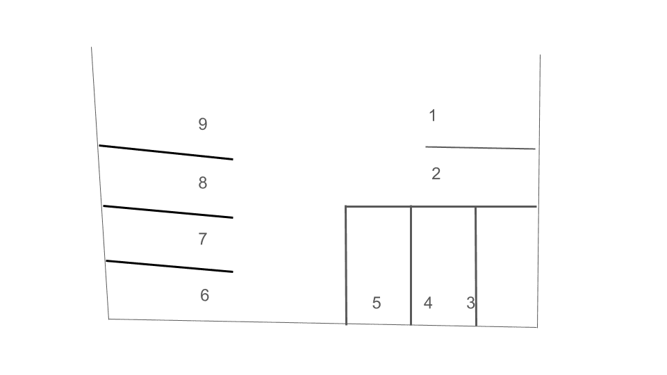 喜屋武駐車場の駐車配置図