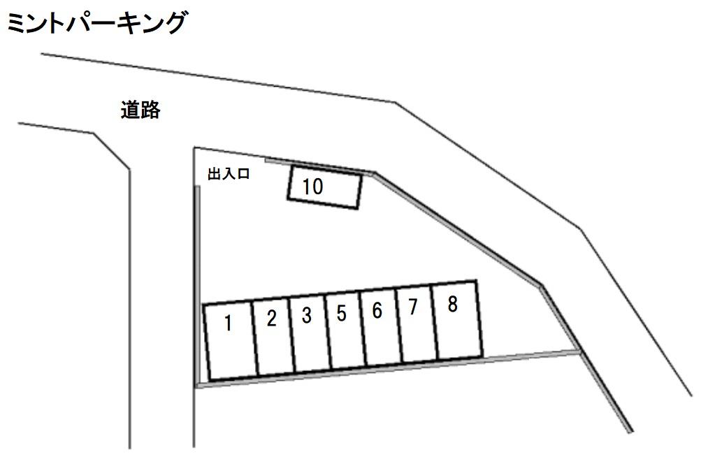 ミントパーキングの駐車配置図