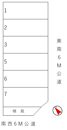 田中第2パーキングの駐車配置図