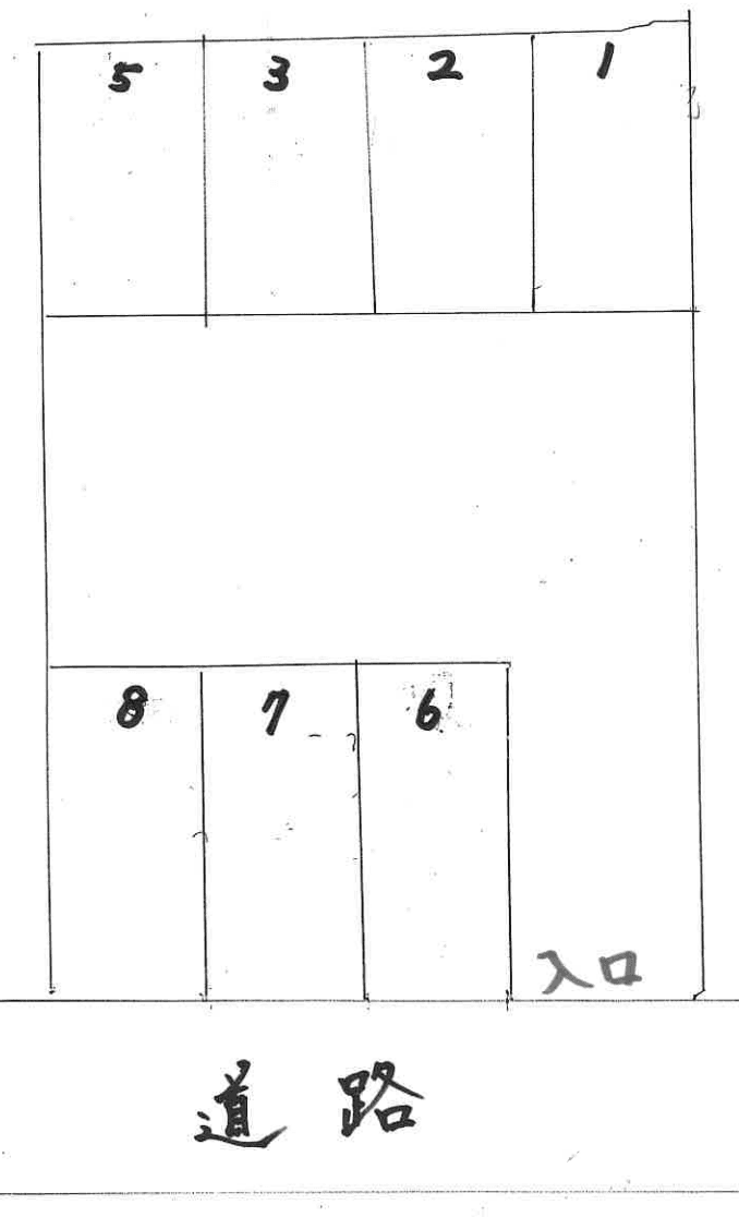 入野町16426駐車場の駐車配置図