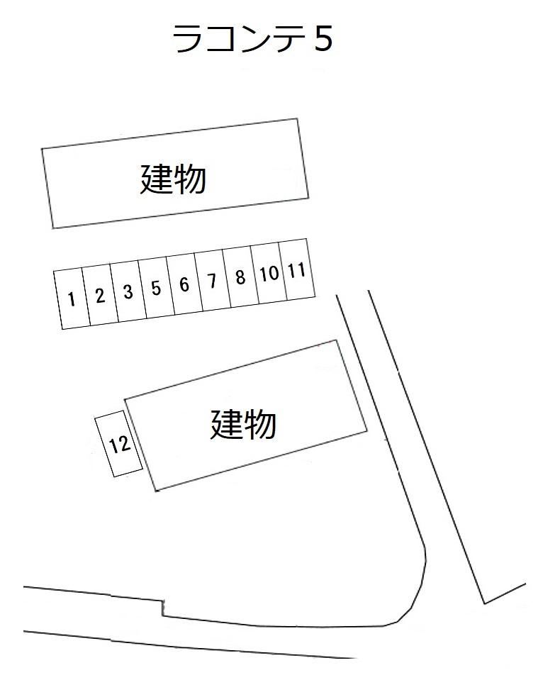 ラコンテ5の駐車配置図
