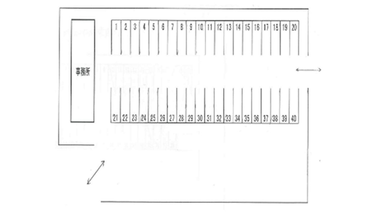 平田新町Kパーキングの駐車配置図