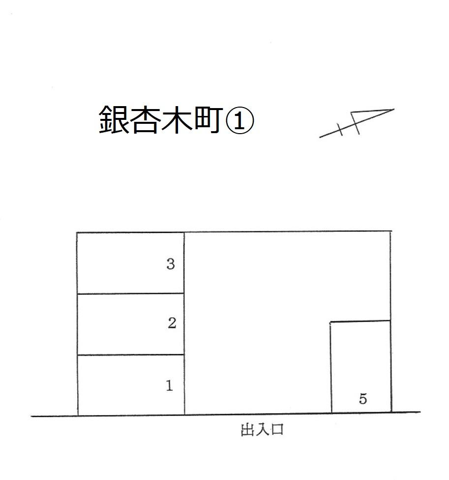 銀杏木町①の駐車配置図