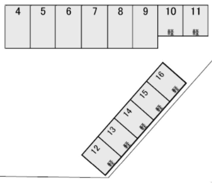 春貸駐車場の駐車配置図