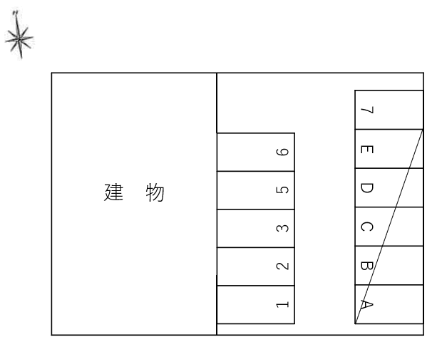 メゾネットM&Hの駐車配置図