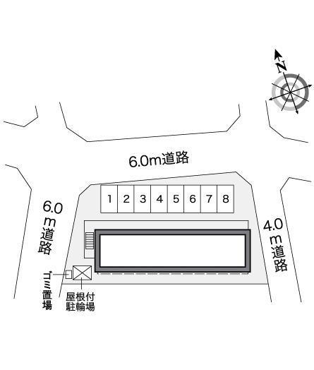 サガタ(27134)の駐車配置図