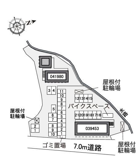 ピースフル(41980)の駐車配置図