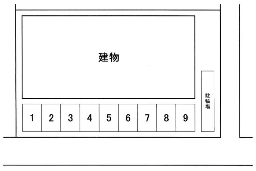 オセアン ブルー駐車場の駐車配置図