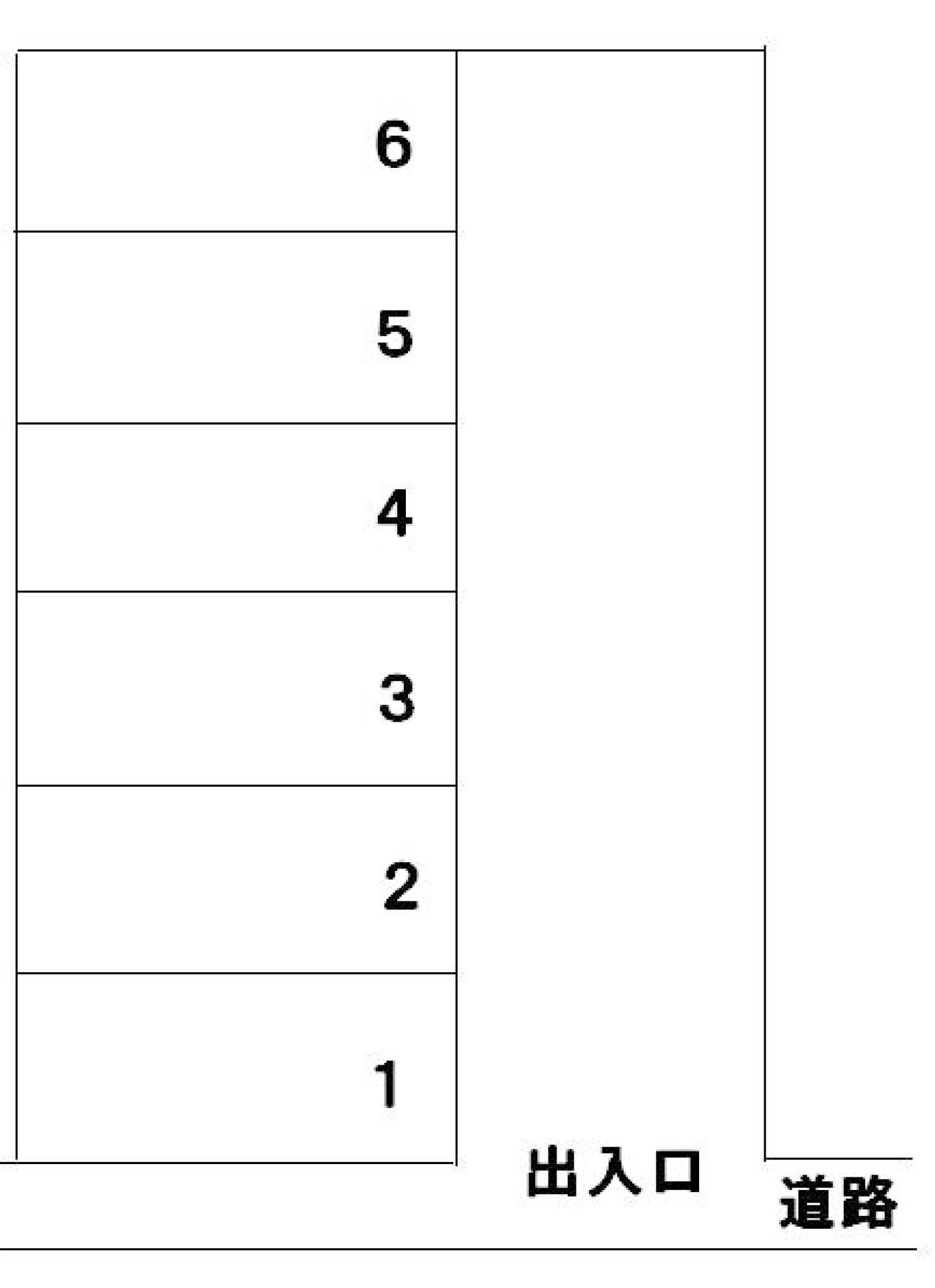 茂木松代1丁目駐車場の駐車配置図