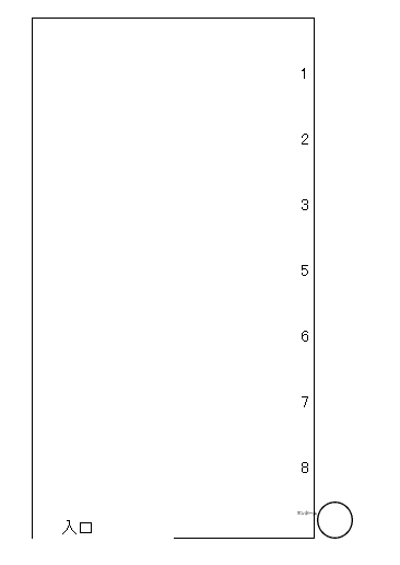 河合月極駐車場の駐車配置図