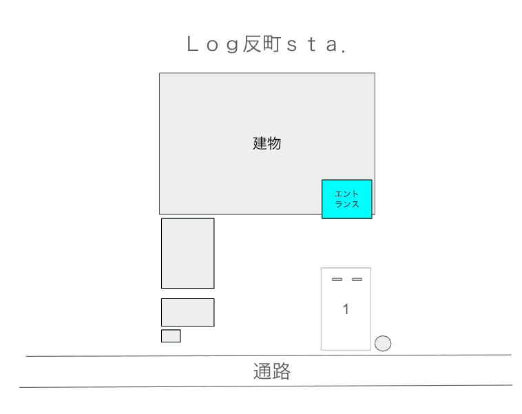 Log反町sta.の駐車配置図