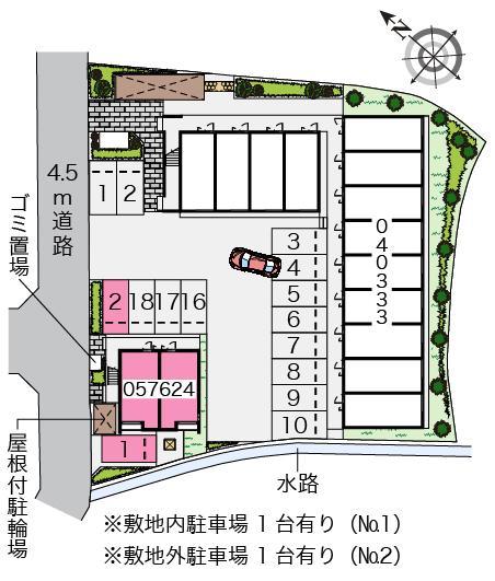 クレイノ心(57624)の駐車配置図