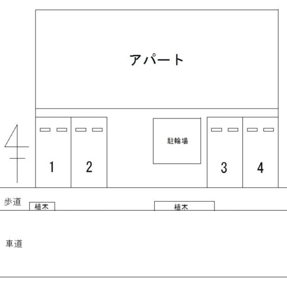 FK七国2丁目駐車場の駐車配置図
