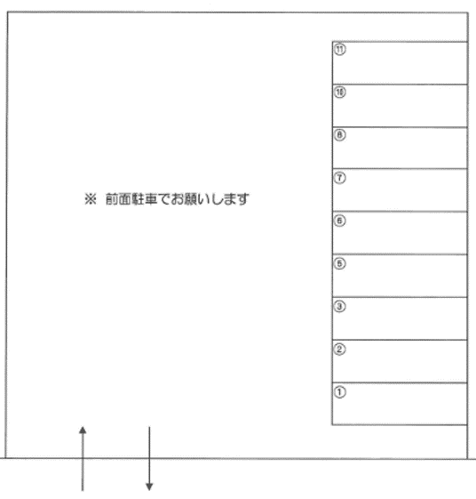 森下駐車場の駐車配置図