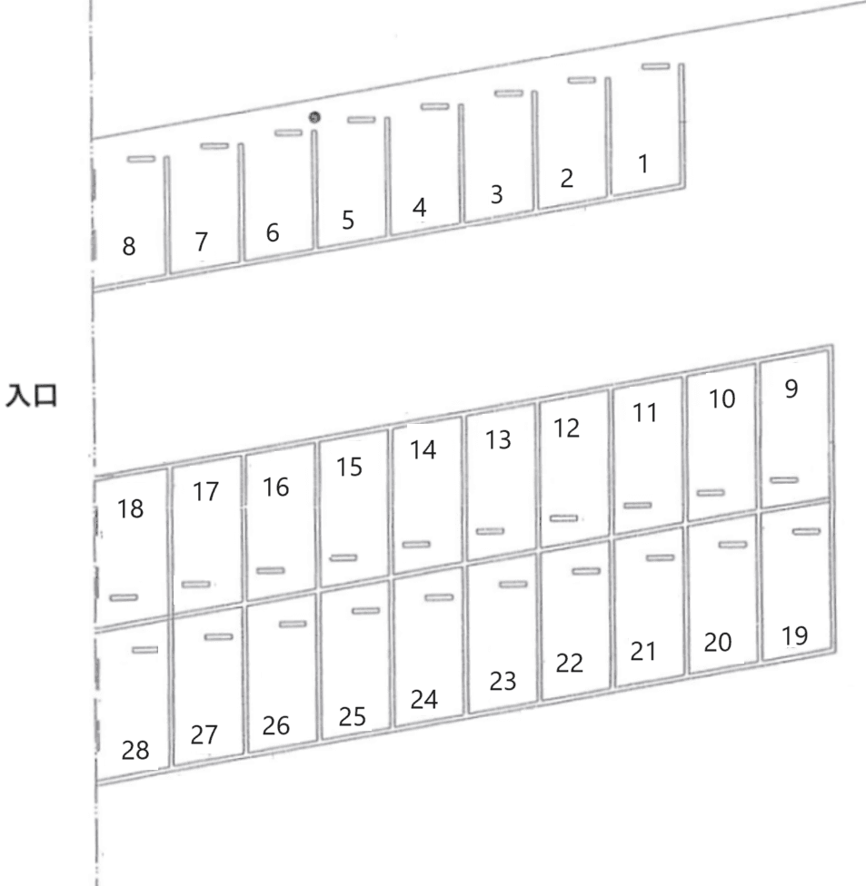 吉原町前田駐車場の駐車配置図