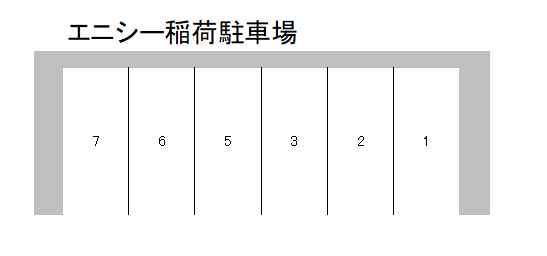 エニシー稲荷駐車場の駐車配置図