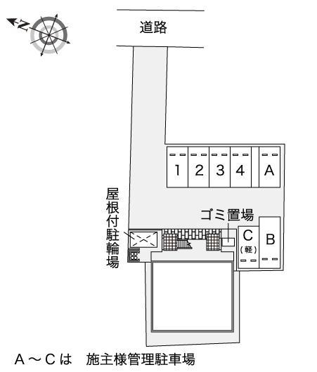 ボヌール南呉服(46707)の駐車配置図