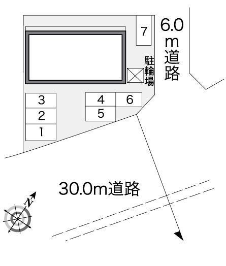ロワール自由ヶ丘(25790)の駐車配置図