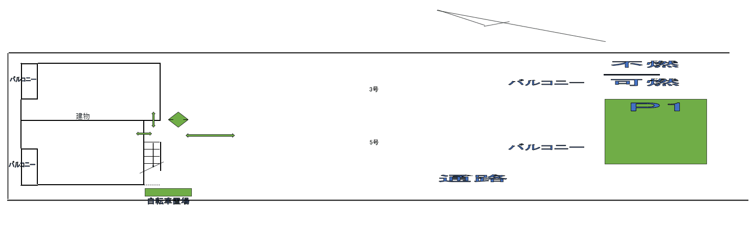 コンフォートベネフィス吉塚駅前1の駐車配置図