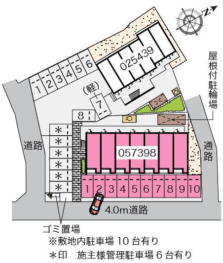 クレイノイーストコート西村(57398)の駐車配置図