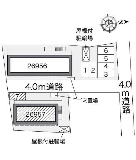 サンモール Ⅱ(26957)の駐車配置図