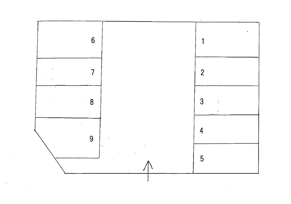 渡辺駐車場の駐車配置図