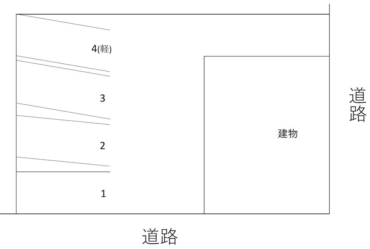 佐賀関駐車場の駐車配置図