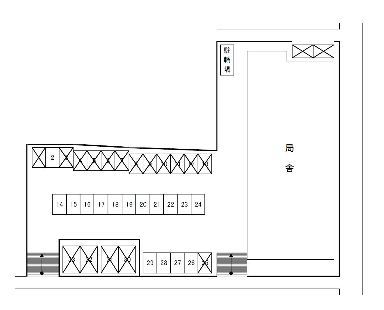 APパーク武生の駐車配置図