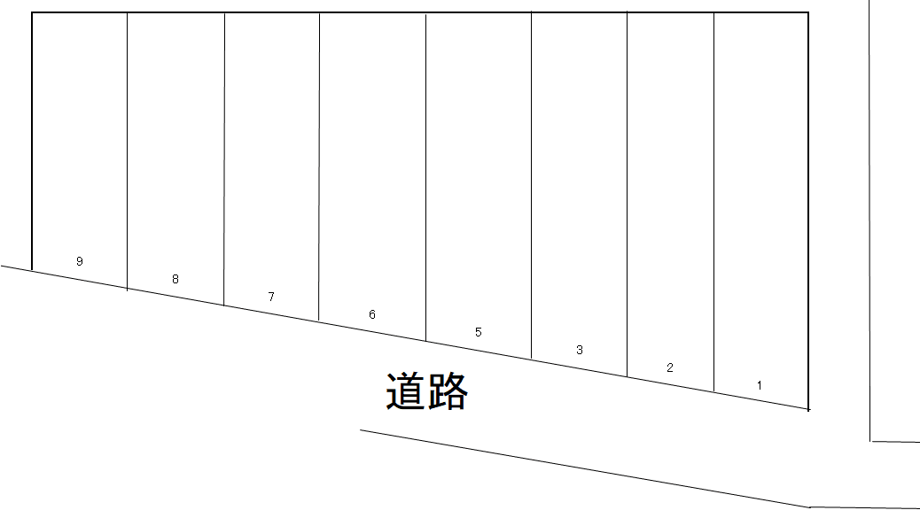 内田パーキング宮の下の駐車配置図