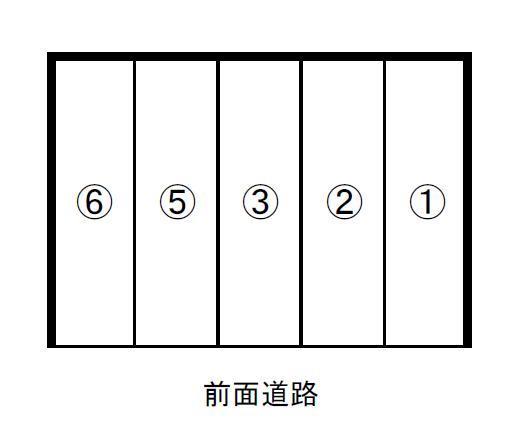 東中間3丁目No.3パーキングの駐車配置図