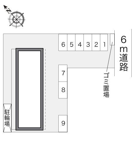 ピア(11018)の駐車配置図