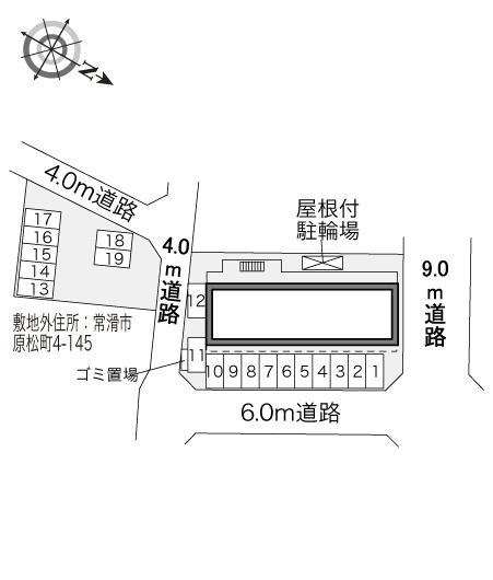 蔵(33915) 敷地外駐車場の駐車配置図
