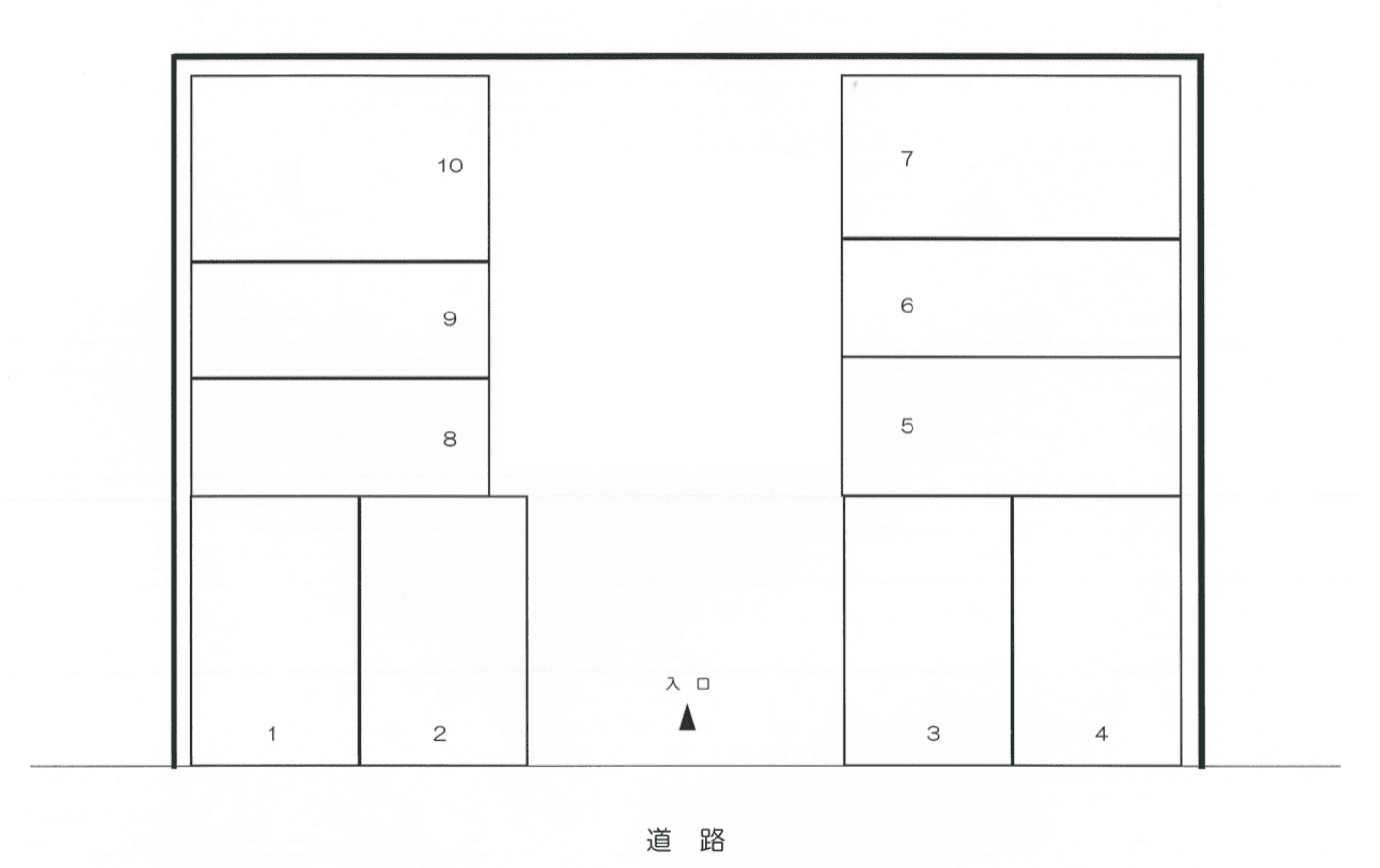 HNパーキングの駐車配置図
