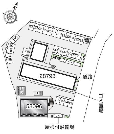 大町B(53096)の駐車配置図