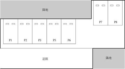 ジュネス駐車場の駐車配置図