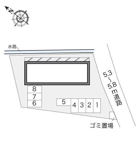 グリーンパーク国府(21019)の駐車配置図