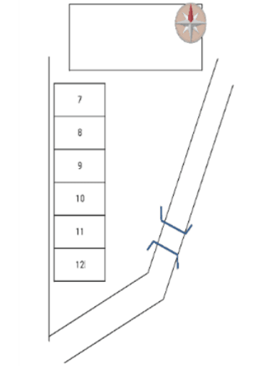 石原駐車場の駐車配置図