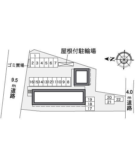 シャルム花園(37052)の駐車配置図