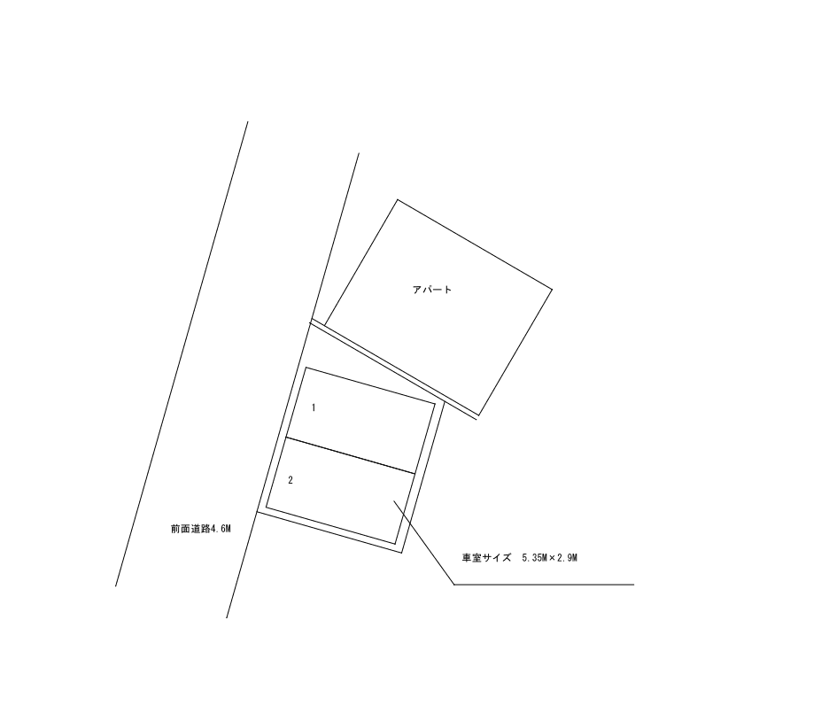 戸塚区矢部町駐車場の駐車配置図