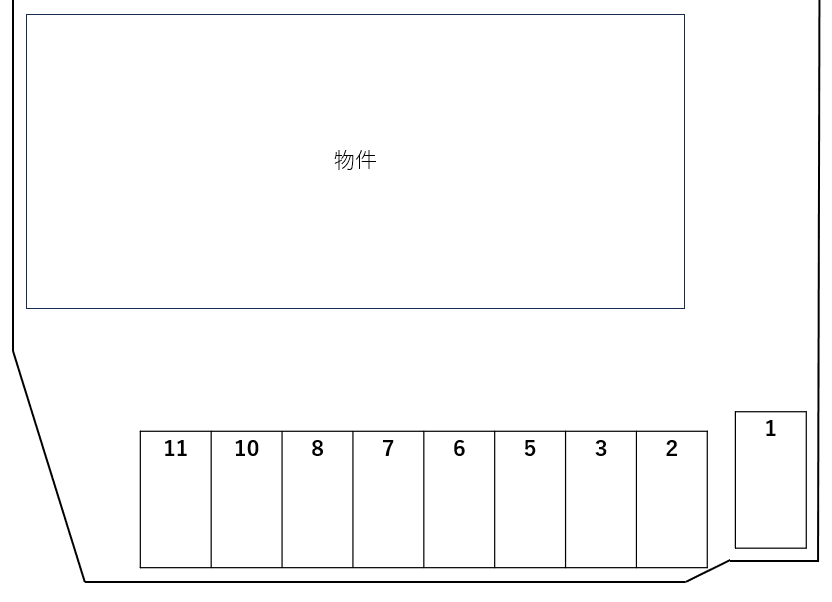 EXCE BLOOMの駐車配置図