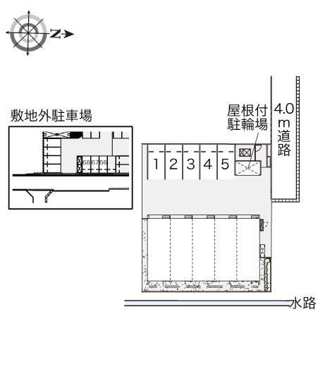 イーストリバー(41927)の駐車配置図