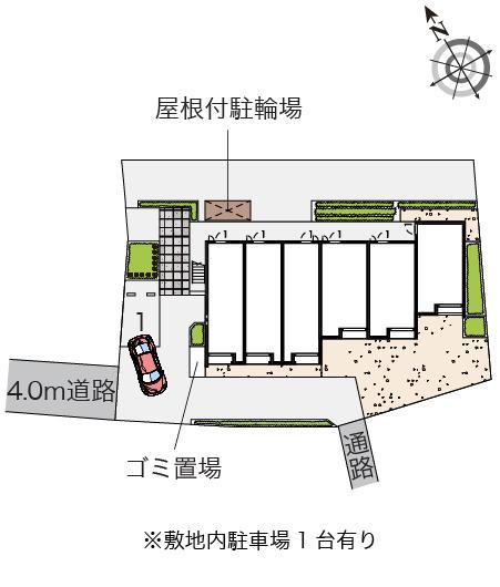 クレイノビュートップ相原(55850)の駐車配置図