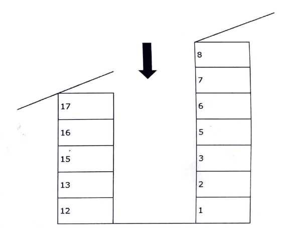 宮内パーキングの駐車配置図
