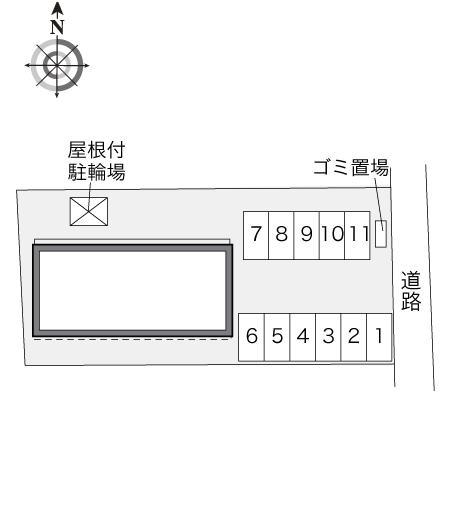プランドール富田(32409)の駐車配置図