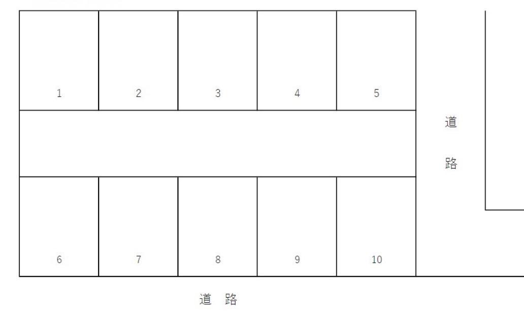 親松駐車場の駐車配置図