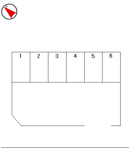 波多野第2有料駐車場の駐車配置図