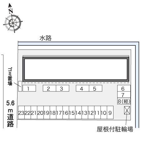 TYK富山(34365)の駐車配置図