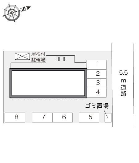 サンポーチ(28556)の駐車配置図